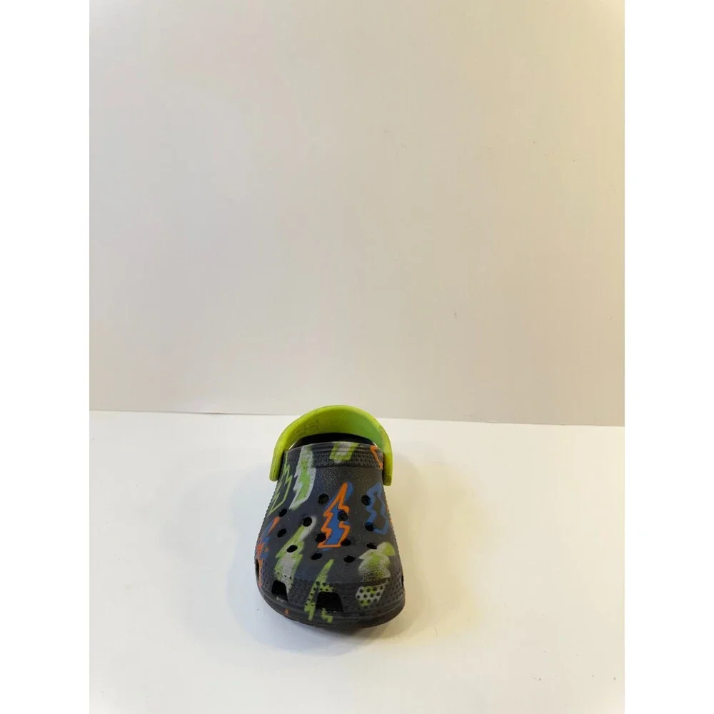 Crocs Kids Toddlers Classic Lightning Bolt Black Multicolor US 7